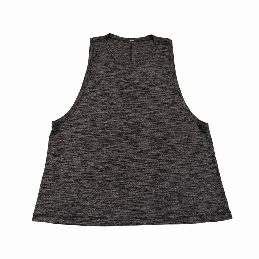 Lululemon‎ Sculpt Tank Top Gray Sleeveless Athletic Running Shirt No Size Tag
